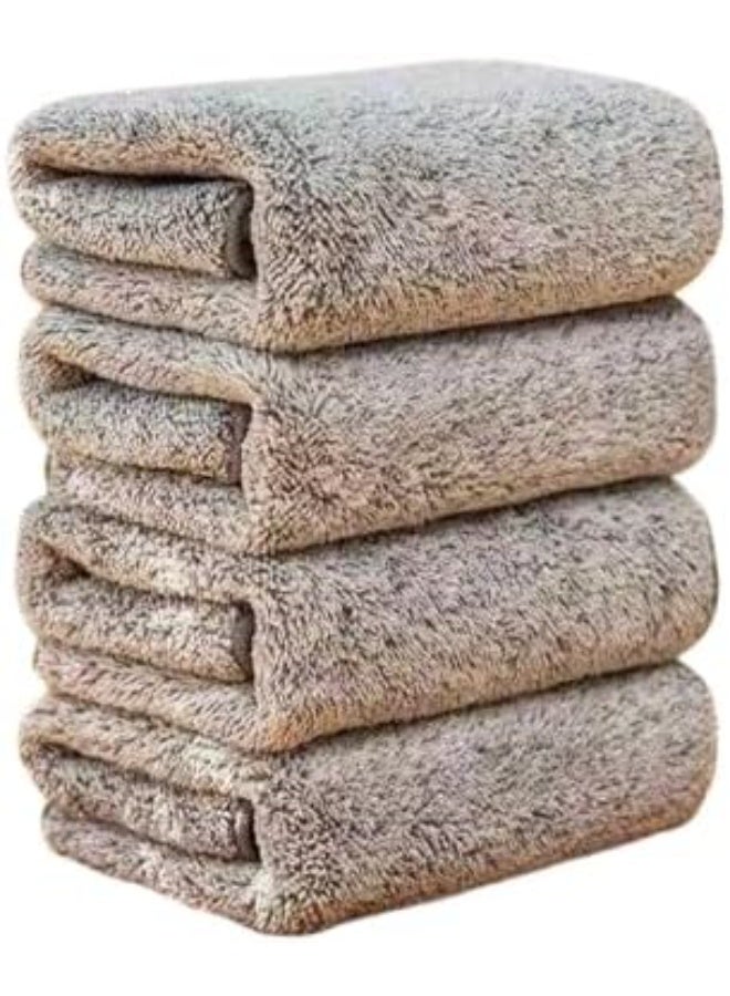 High-quality 10-piece grey microfiber cloth set, 25x25 cm, for superior cleaning and polishing. - Image 3